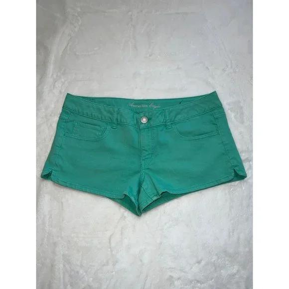 New American Eagle Shortie Stretch Shorts Size 12 - Picture 5 of 6